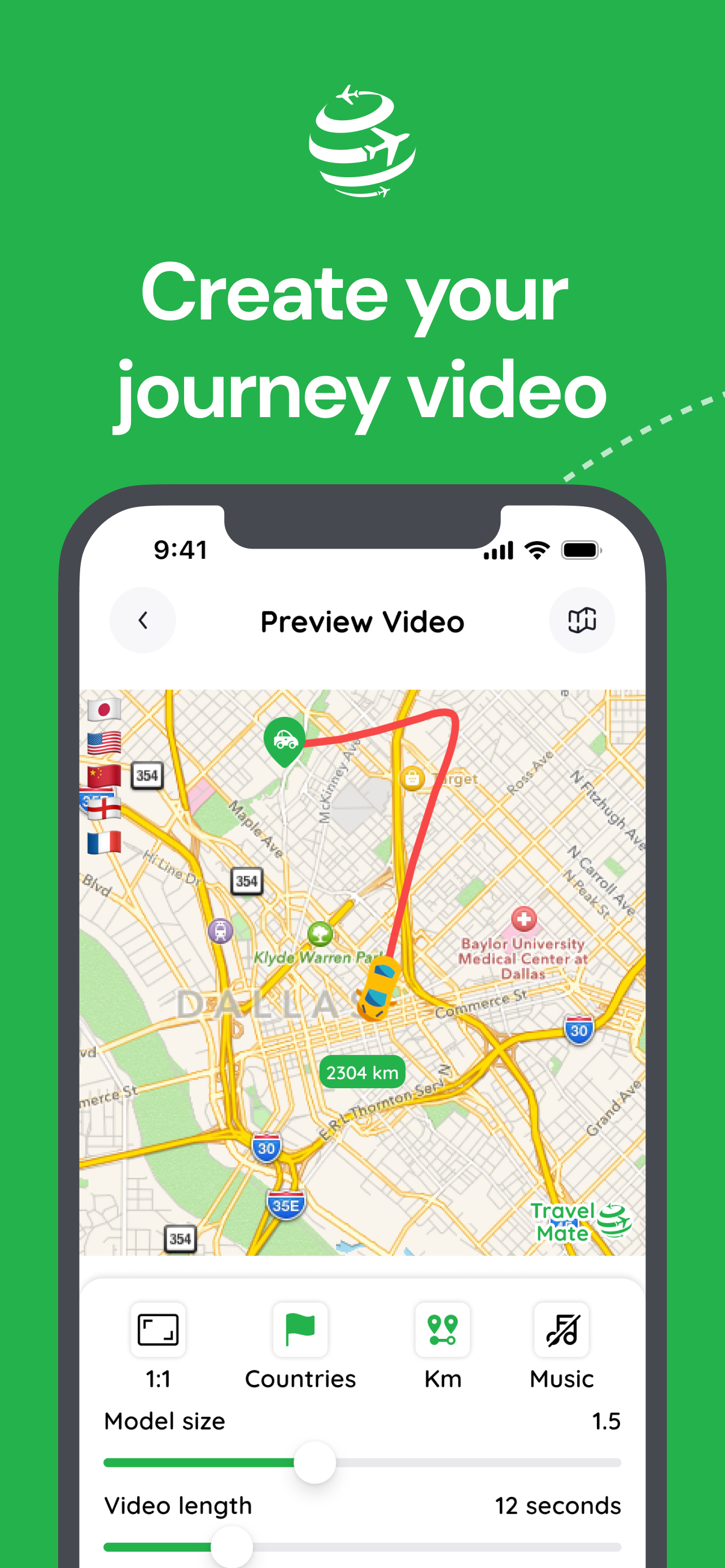 Travel Mate 3D Map View